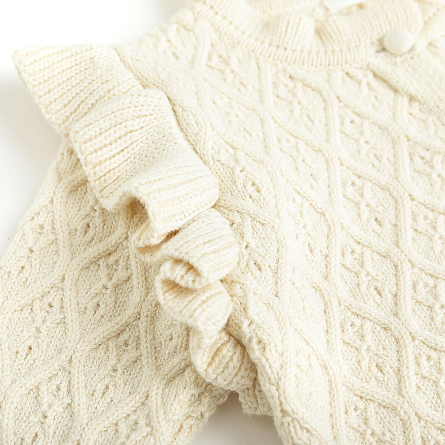 Curipeer Baby Girls Knitted Cardigan Pompoms Sweater Toddler Long Sleeve Jacket Outerwear 6M-4Y - Image 5