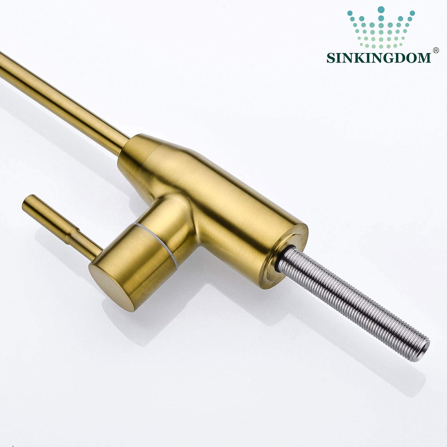 SINKINGDOM Gold Drinking Water Filter Faucet Kit for Filtration System Non-Air Gap,Lead-Free Stainless Steel