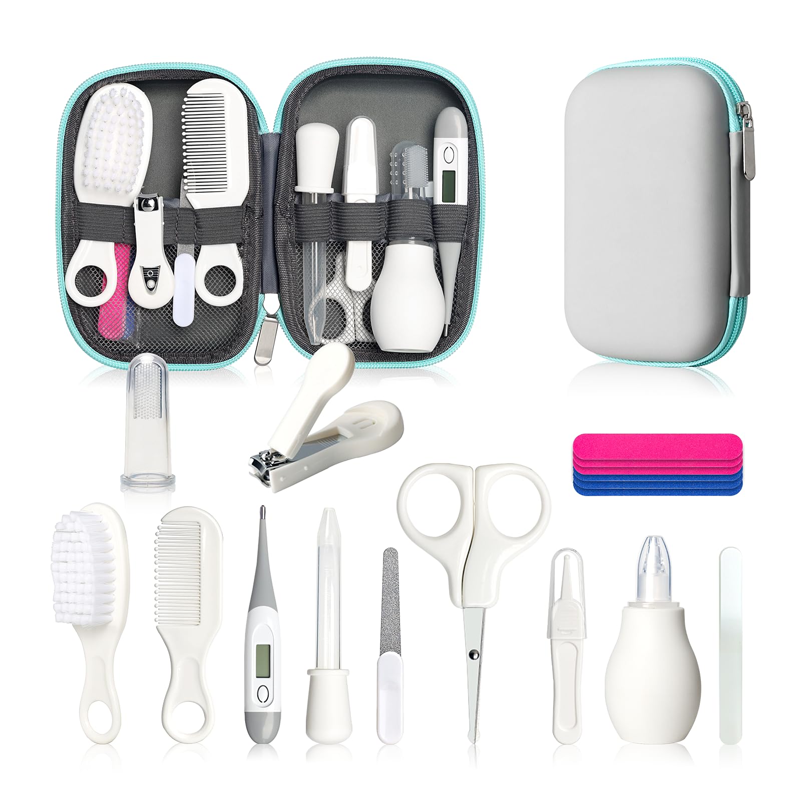 Baby Healthcare and Grooming Kit, Baby Safety Care Set, Baby Electric Nail Trimmer Set Newborn Nursery Health Care Set for Newborn Infant Toddlers