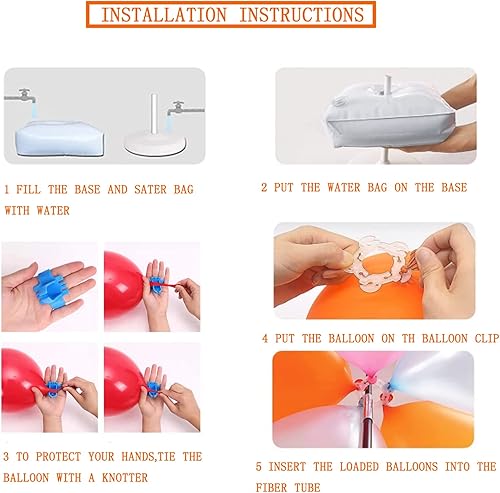 Miniatura 4 de Kit de arco de globos, soporte de arco de globos con base, guirnalda de globos ajustable de 9 pies de alto y 10 pies de ancho, para boda, baby