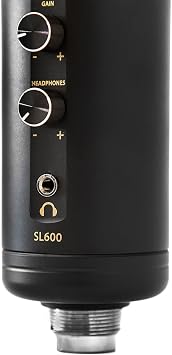 Editors Keys USB SL600 Microphone for Professional Studio Quality Audio for Sound Recording, Includes Shock Mount, Cable & Padded Storage Case