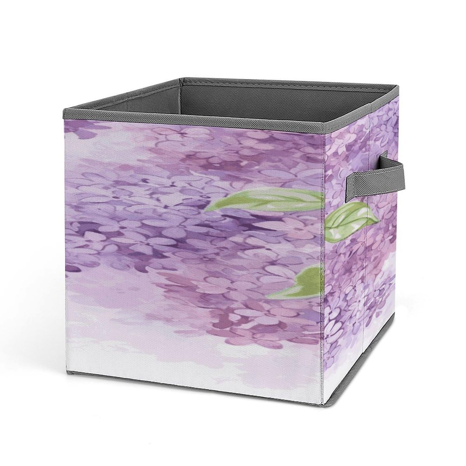Fekiloot Style Framing Lilac Flowers In Blossom Storage Bins Storage Baskets