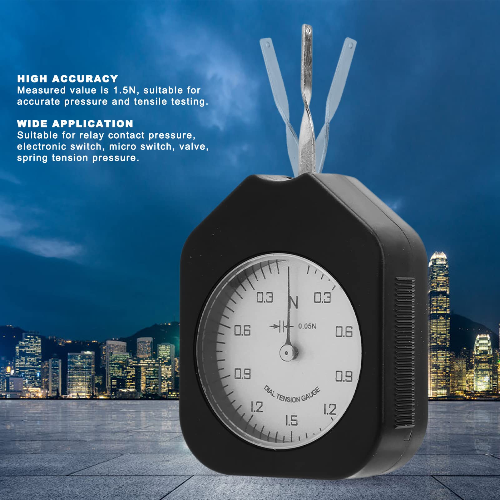 Hyuduo Dial Tension Gauge Single Pointer, 1.5N Relay Contact Tester