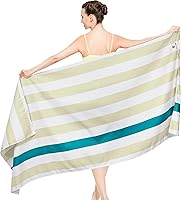 Vista 1 de SUN CUBE Toalla de playa de microfibra, toalla de playa de secado rápido, sin arena, toalla de natación ligera y compacta para viajes, piscina