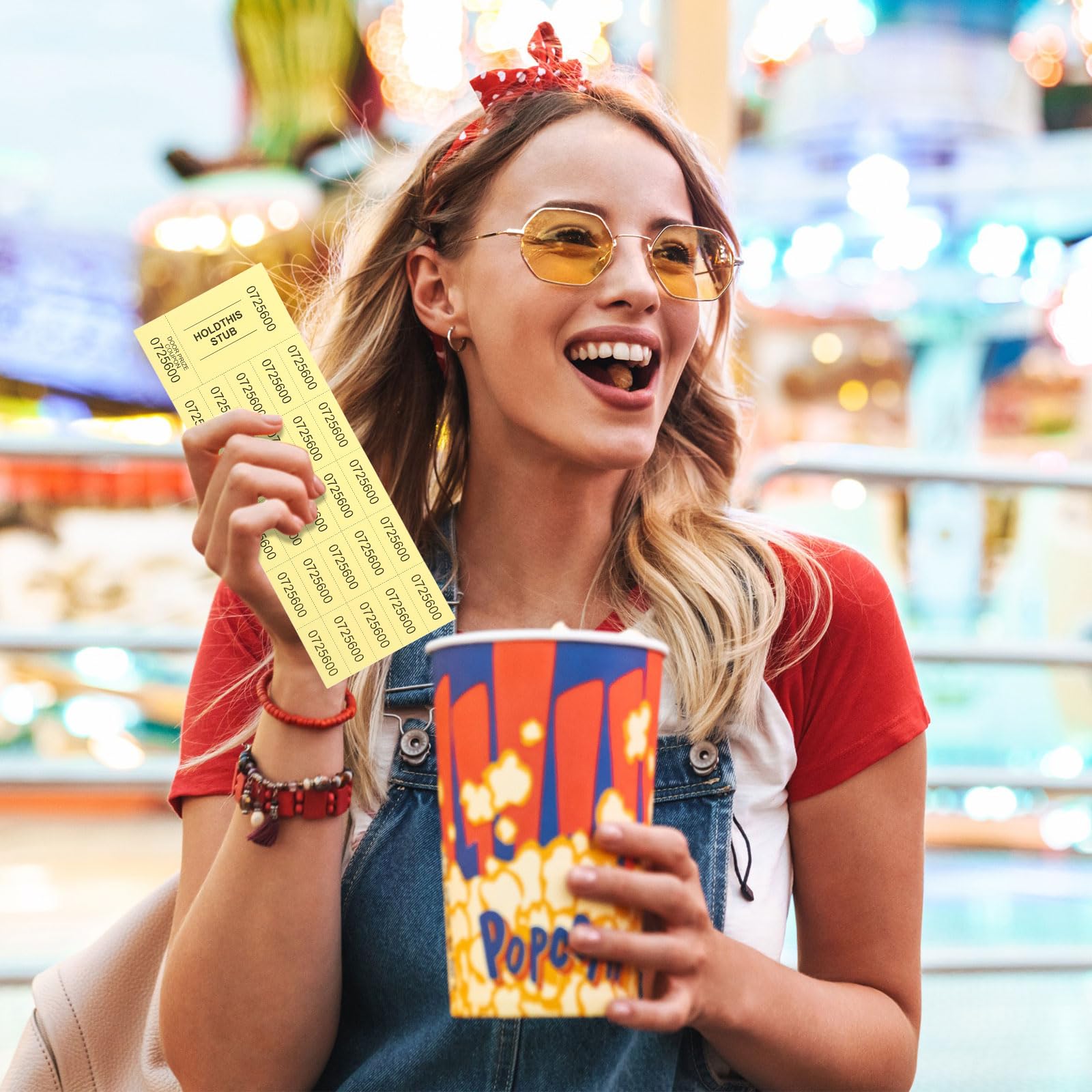 Kosiz 4000 Sheets Auction Tickets with 25 Bid Numbers Per Sheet Raffle Tickets Chinese Auction Basket Silent Auction Tickets Drink Tickets for Classroom School Church Events (10 Colors)