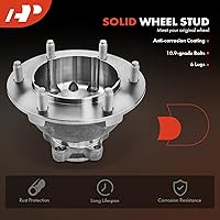 Vista 5 de A-Premium Cojinete de rueda delantera y conjunto de cubo con 6 lengüetas compatible con Ford Transit-250 2015, Transit-350 2015-2017, Transit-350 HD