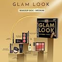 Iba Must Have Glam Look Makeup Box Medium for Women | Pre Makeup Serum | Waterproof Foundation | Matte Compact | Concealer | Matte Forever Non Transfer Lipstick | 3 in 1 Face Palette with Blush Highlighter Contour | 9 in 1 Eyeshadow Palette | Smudge Proof Kajal | Eyeliner| Mascara | Long Lasting & Waterproof Face Makeup | Makeup Kit for Women gallery image