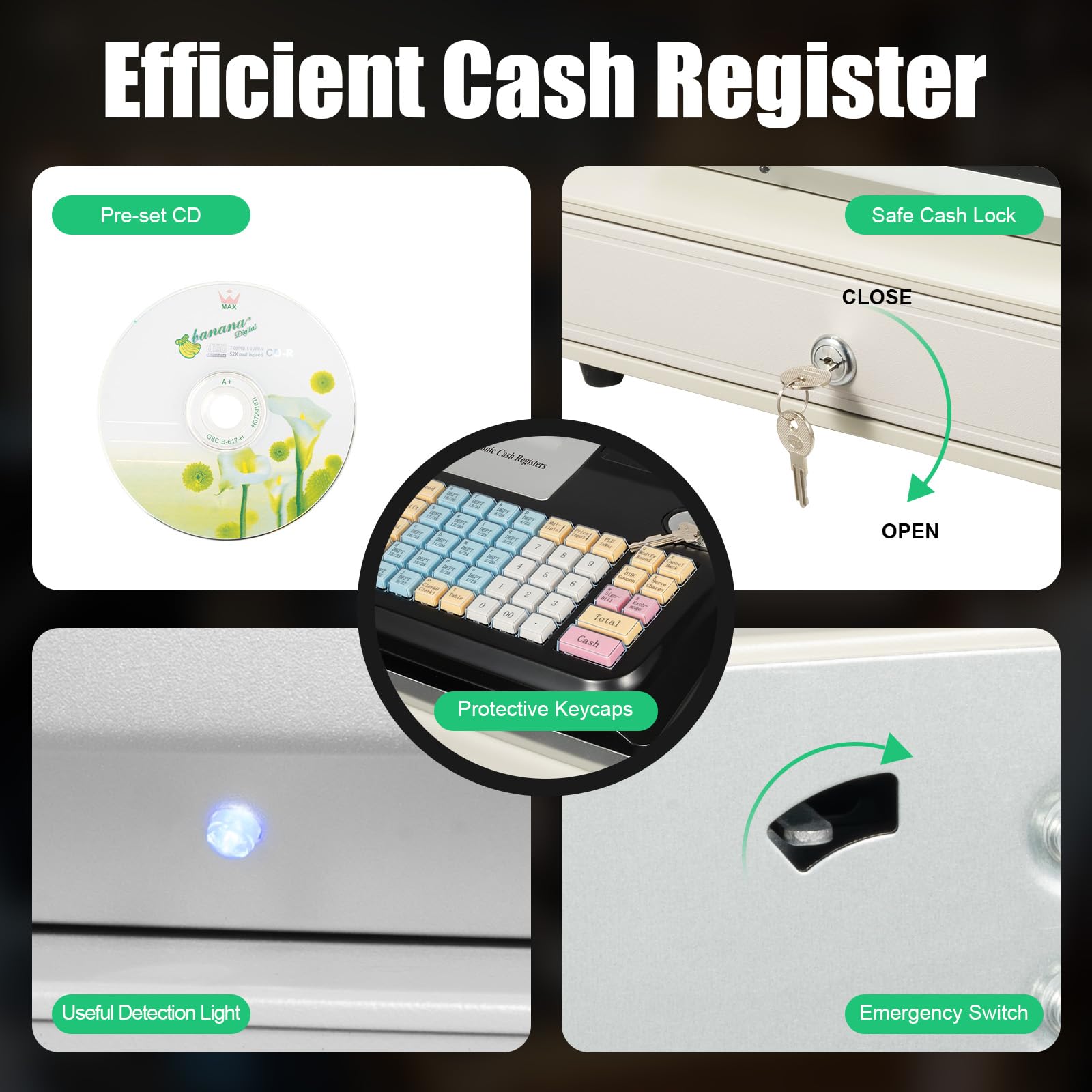 Amazon.com : Electronic Cash Register, Pos System Cash Register