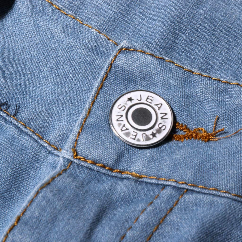 Sommer Jeans Damen Leicht Middle Jeans Jeans Denim Stretch Hosen Frauen Stickerei Taille Schlag Damenjeans Jeanshosen Für Frauen Mit Knöpfen