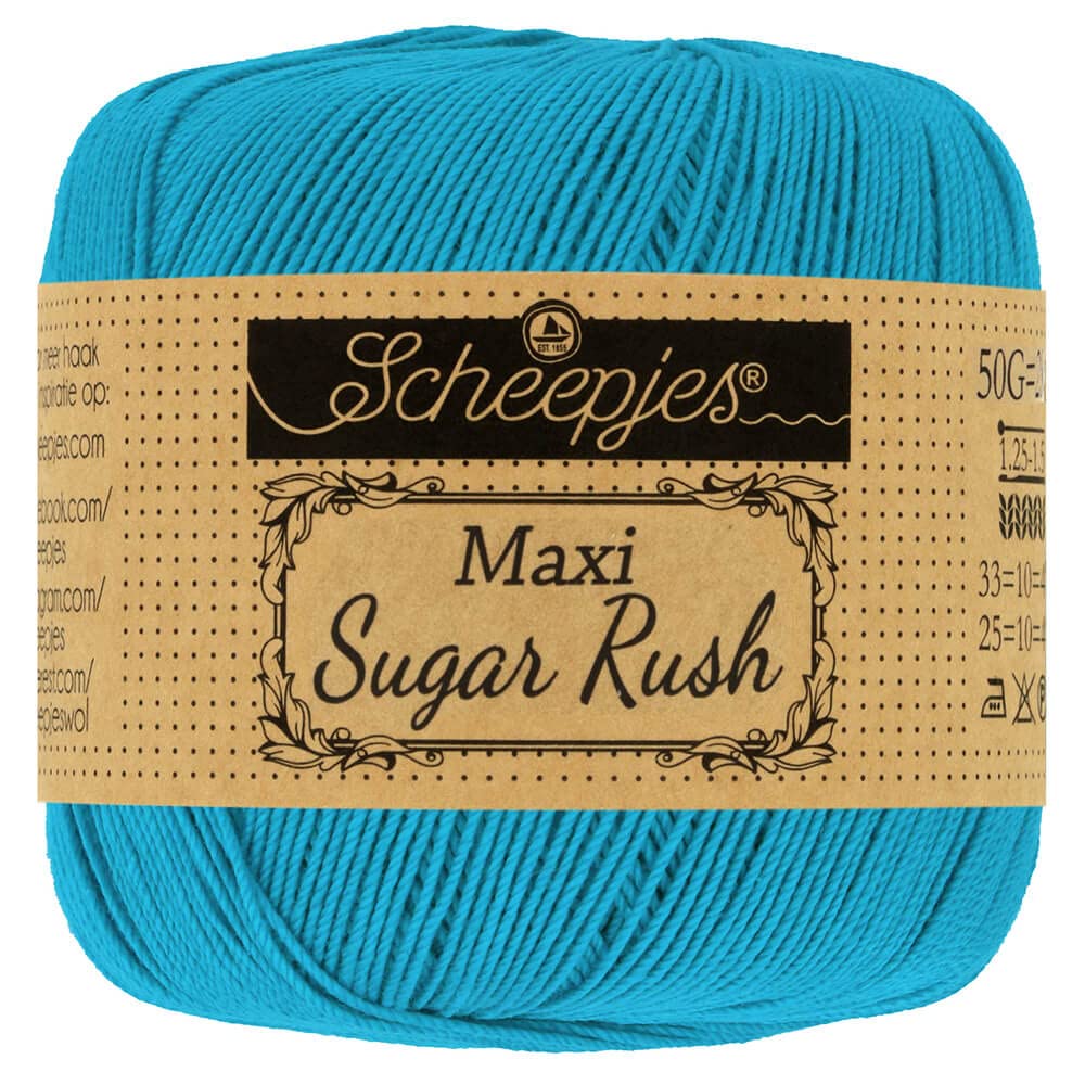 Scheepjes - Scheepjes Maxi Sugar Rush 146 Vivid Blue Yarn - 1x50g