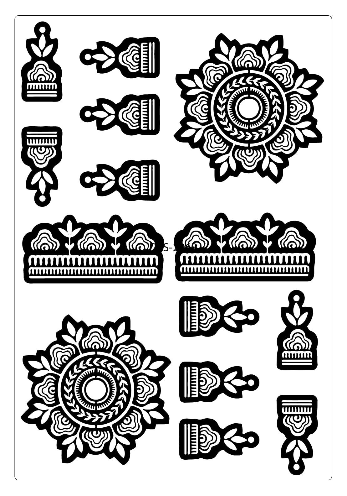 Ivana's Premium Arabic Design Mehndi Stencil Sticker 3 Layer Stylish and Trendy Beautifull Floral Type Mandala Design Henna Stencil Sticker (Temperary Tattoo) for Girls, Women and Kids (Comes for Two Hands)- DES-2068-image-20