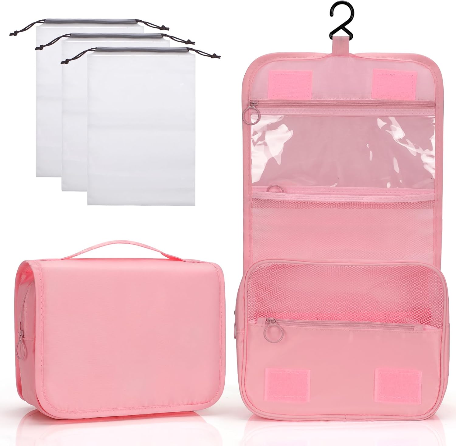 Analyse le titre du produit suivant : Zivacate Trousse de Toilette à Suspendre, Trousse Toilette étanche avec poignée, Sac de Rangement Maquillage Homme Femme avec 3 Sac à Cordon pour Voyage, Affaires, Fitness, Camping – Rose. Reformule ce titre en utilisant des termes et expressions typiques des recherches d’avis produits en ligne. Assure-toi que le nouveau titre inclut : Les caractéristiques principales du produit. Les bénéfices ou points forts qui attirent les consommateurs. Des mots-clés spécifiques que les utilisateurs pourraient taper dans Google lorsqu’ils cherchent des avis sur ce type de produit. Par exemple, utilise des phrases comme ‘meilleur’, ‘avis complet’, ‘test’, ‘comparatif’, ou ‘guide d’achat’. returne le meilleur titre sans aucun commentaire. Limite le titre de l’article en retirant les informations qui ne sont pas nécessaires pour l’article dans le titre et fait qu’il ne soit pas trop long. Il doit y avoir in seul mot concernant les termes avis et comparatif et le titre doit débuter avec le mot clé se trouvant dans le Zivacate Trousse de Toilette à Suspendre, Trousse Toilette étanche avec poignée, Sac de Rangement Maquillage Homme Femme avec 3 Sac à Cordon pour Voyage, Affaires, Fitness, Camping – Rose. Analyse le titre du produit suivant : Zivacate Trousse de Toilette à Suspendre, Trousse Toilette étanche avec poignée, Sac de Rangement Maquillage Homme Femme avec 3 Sac à Cordon pour Voyage, Affaires, Fitness, Camping – Rose. Reformule ce titre en utilisant des termes et expressions typiques des recherches d’avis produits en ligne. Assure-toi que le nouveau titre inclut : Les caractéristiques principales du produit. Les bénéfices ou points forts qui attirent les consommateurs. Des mots-clés spécifiques que les utilisateurs pourraient taper dans Google lorsqu’ils cherchent des avis sur ce type de produit. Par exemple, utilise des phrases comme ‘meilleur’, ‘avis complet’, ‘test’, ‘comparatif’, ou ‘guide d’achat’. returne le meilleur titre sans aucun commentaire. Limite le titre de l’article en retirant les informations qui ne sont pas nécessaires pour l’article dans le titre et fait qu’il ne soit pas trop long. Il doit y avoir in seul mot concernant les termes avis et comparatif et le titre doit débuter avec le mot clé se trouvant dans le Zivacate Trousse de Toilette à Suspendre, Trousse Toilette étanche avec poignée, Sac de Rangement Maquillage Homme Femme avec 3 Sac à Cordon pour Voyage, Affaires, Fitness, Camping – Rose.