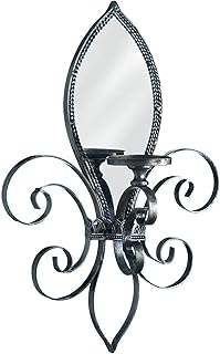 Fleur-DE-LIS Mirrored Wall Sconce