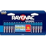 High Energy AAA Batteries (16 Pack), Alkaline Triple A Batteries