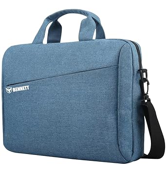 Bennett Mystic 15.6 inch(39.6cm) Laptop Shoulder Messenger Sling Office Bag, Water Repellent Fabric for Men and Women (Blue)
