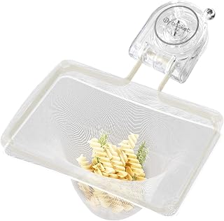 Kitchen Sink Strainer with 100 PCS Filter Mesh Bag, Food Waste Filter Basket, Suction Cup Folding Washing Vegetables and Fruits Drying Bag Holder(Silver)