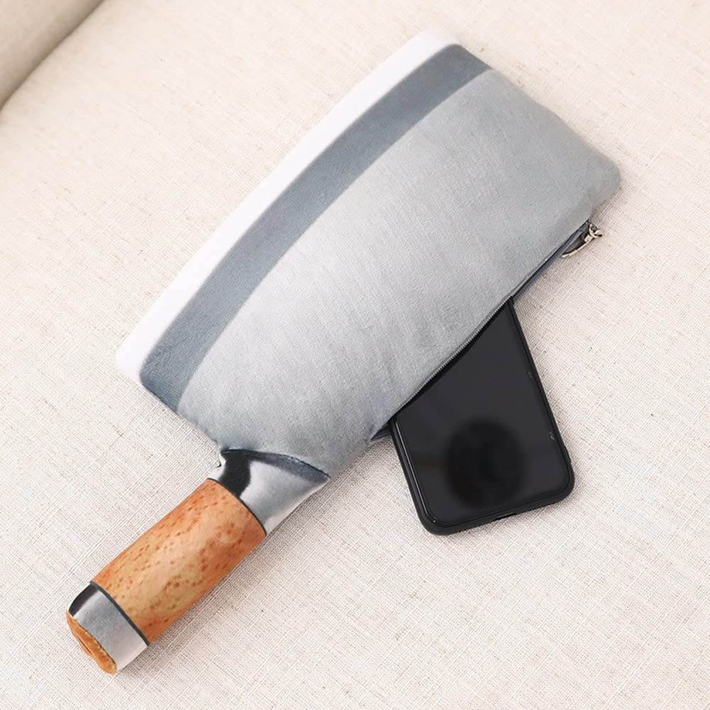 FSRONGXI Weird Stuff Kitchen Knife Plush Toy Bag, Oranks for Adults Funny Doll spoof birthday gift for Halloween Carnival Costume Party (A, L)