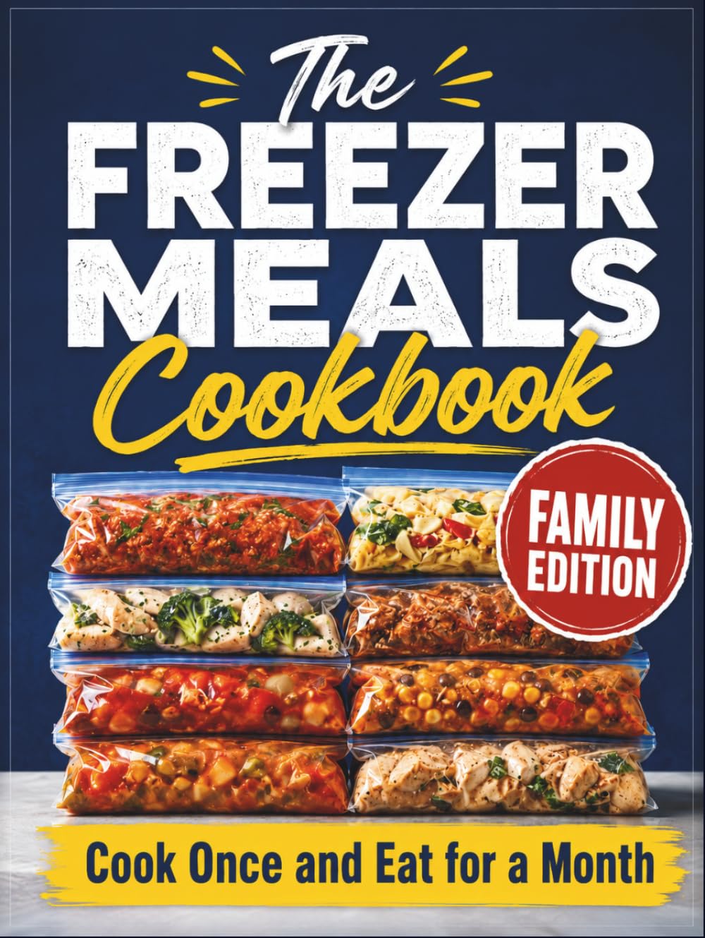 The Freezer Meals Cookbook: Cook Once and Eat for a Month with Easy Dump-and-Go Recipes for Stress-Free Family Dinners | Save Money. Save Time. Eat Healthy