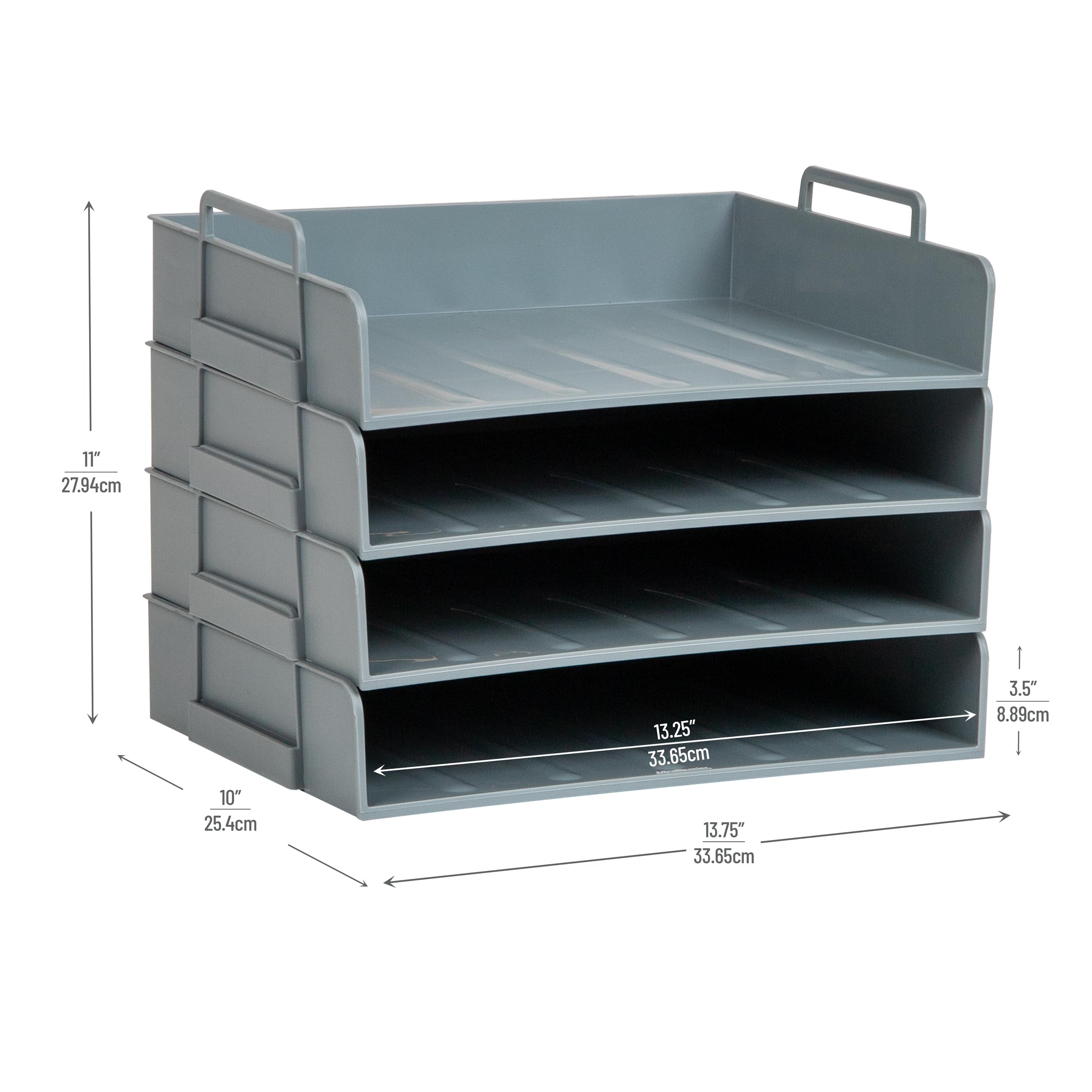 Snapklik.com : Stackable Paper Tray, Desktop Organizer, File Storage ...