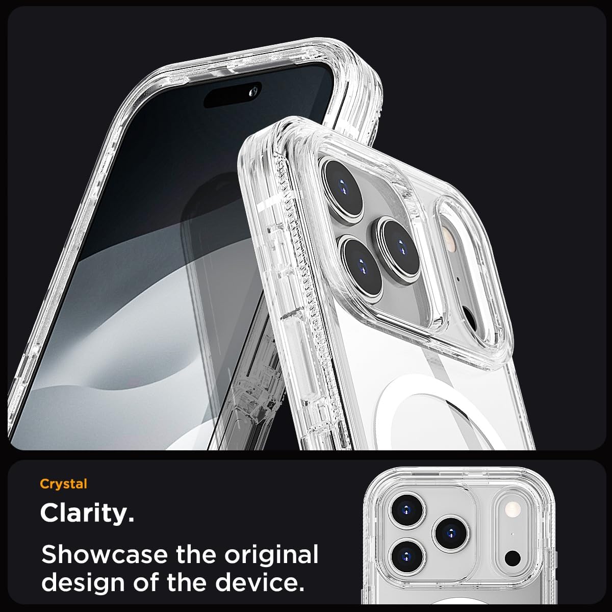 AICase for iPhone 17 Pro Case Clear with Magsafe Heavy Duty Drop Protection Full Body Rugged Shockproof/Dust Proof Triple Layer Transparent Military Protective Tough Durable for iPhone 17 Pro 6.3"_1 - Image 8