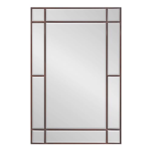 Miniatura 4 de Kate and Laurel Westgate - Espejo de pared de transición, 20 x 30 pulgadas, bronce, sofisticado espejo rectangular para decoración de pared