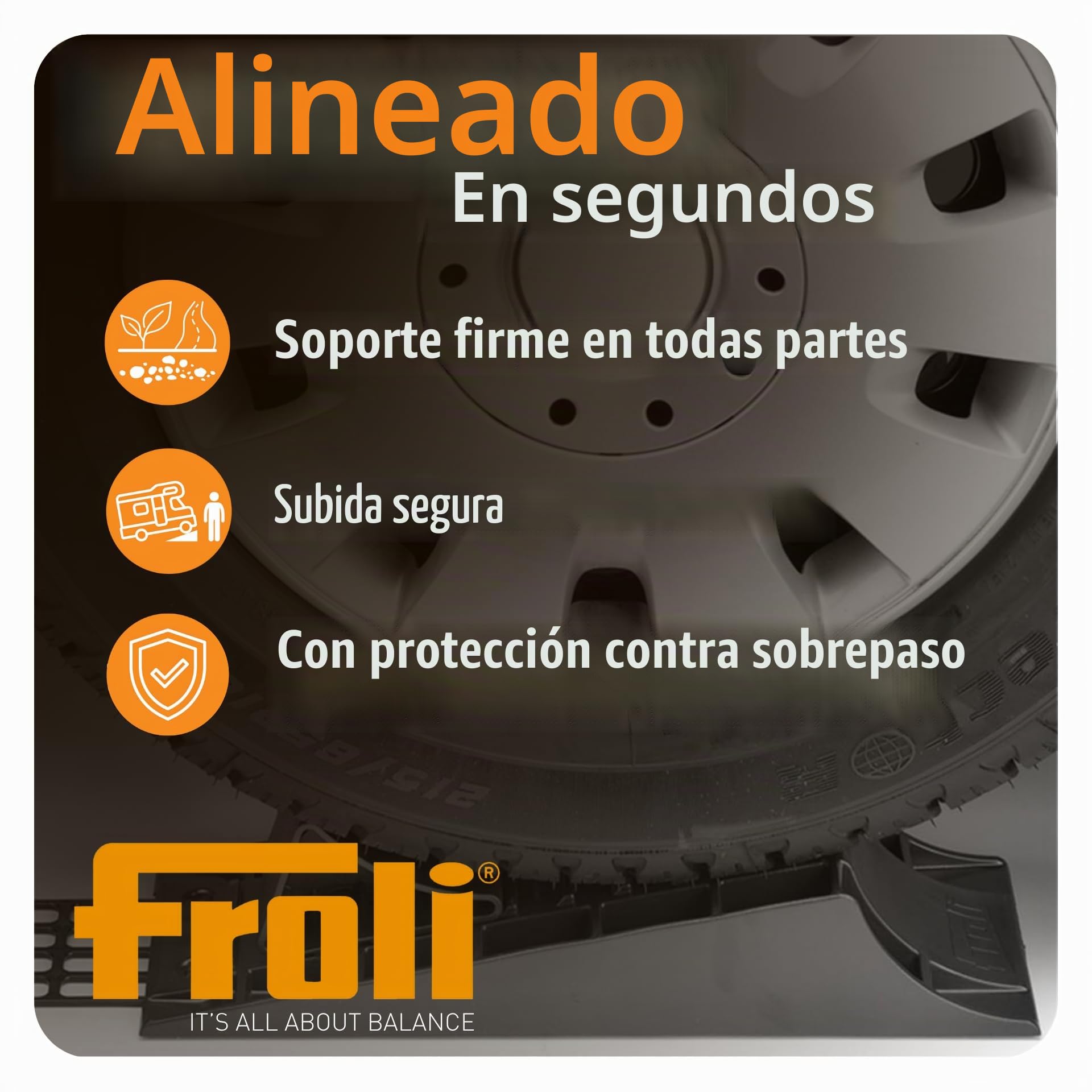 Froli, Estabilizadores Caravana, capacidad de carga de 3 piezas controlada 2.000 kg para una caravana de hasta 8000 kg