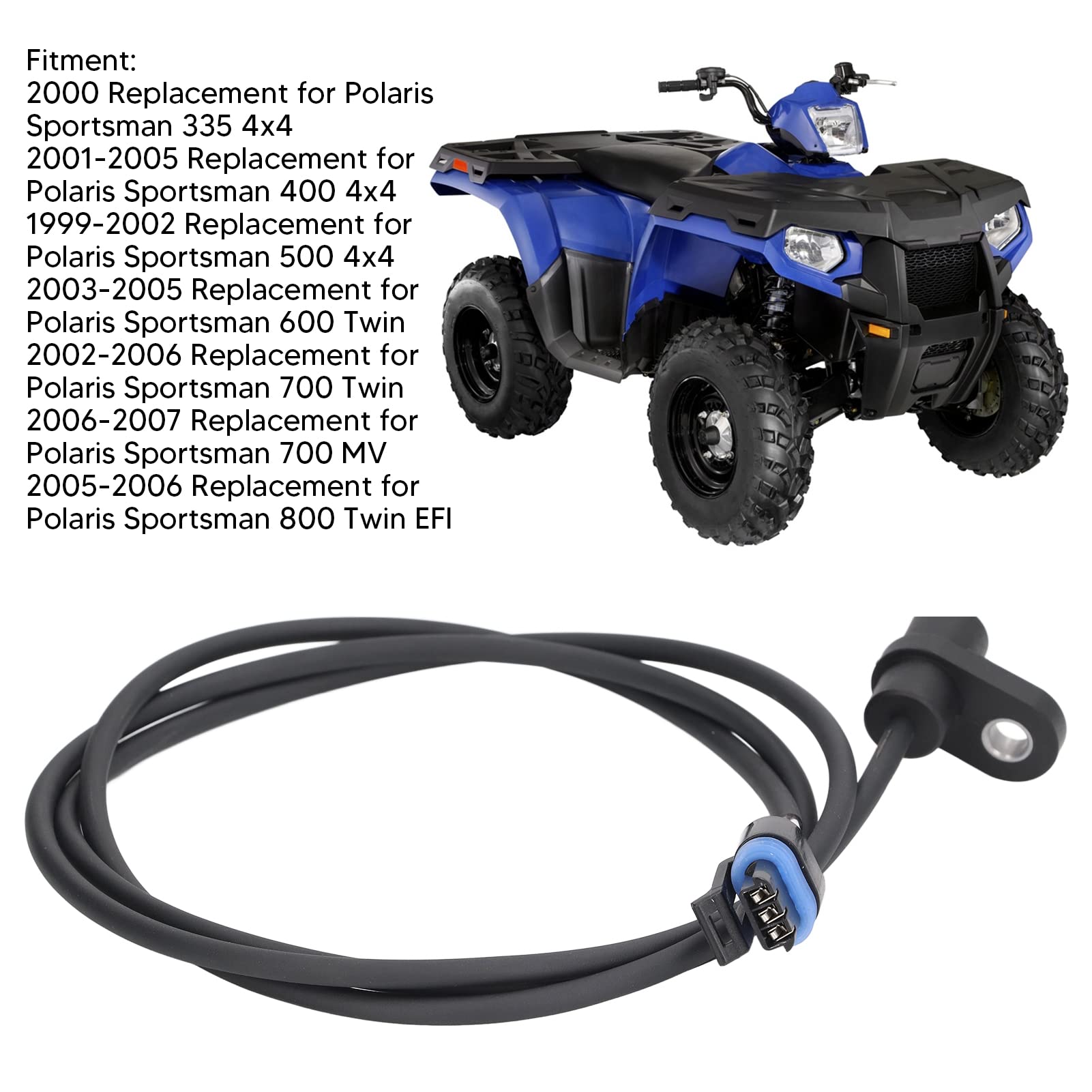 Qiilu Czujnik Halla Prędkości 4040081 4010298 dla Polaris Sportsman 335 400 500 600 700 800 ATV Czujnik Halla do Prędkości Wymiana