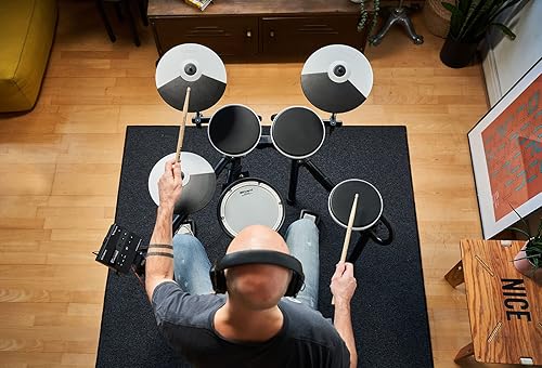Vista 5 de Roland TD-02K V-Drums Kit de batería electrónica compacta de nivel básico con jugabilidad expresiva, funciones de reducción de ruido, soporte