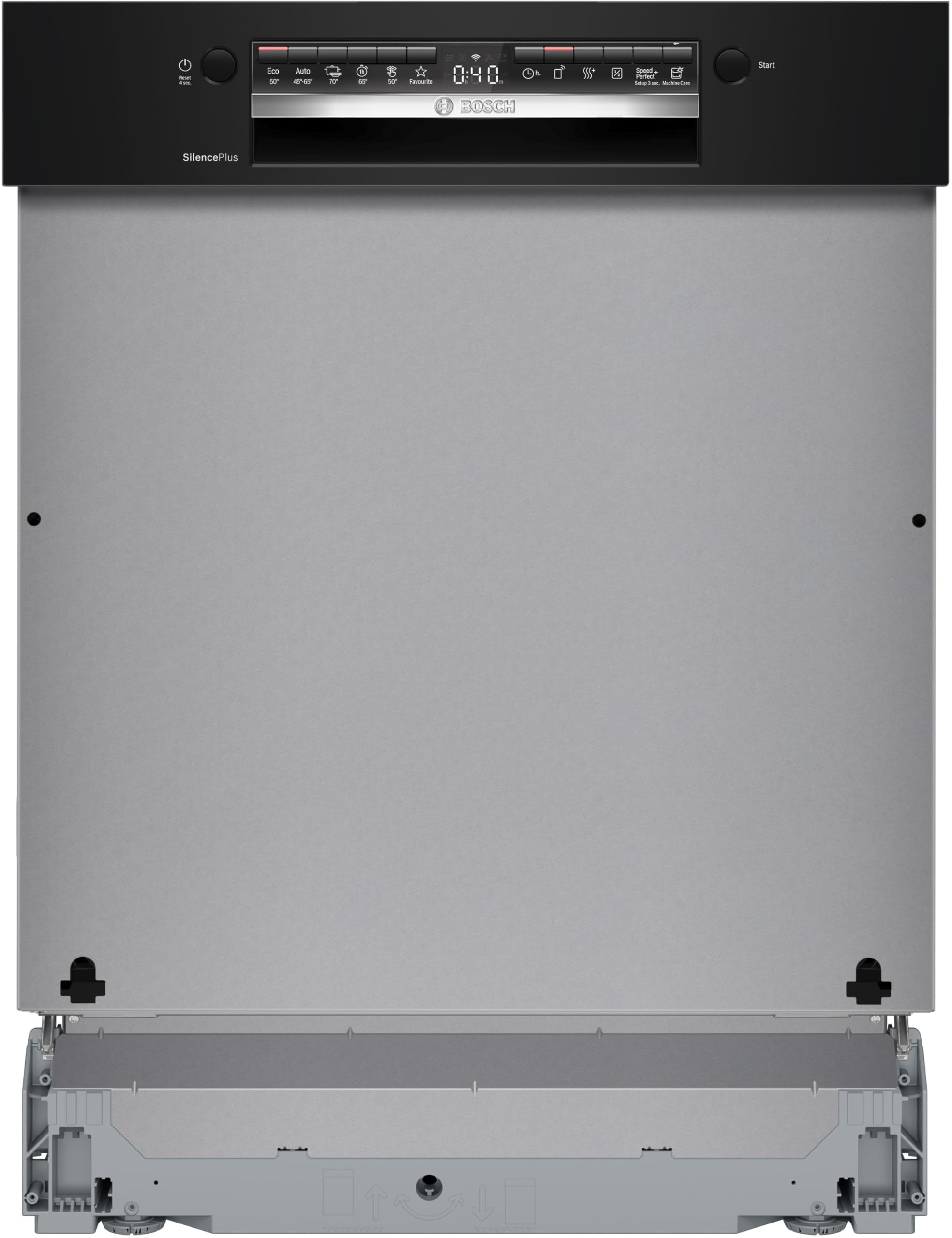 Bosch Série 4 Lave-vaisselle encastrable 60cm 14 couverts Silence Plus 42 dB Bandeau noir