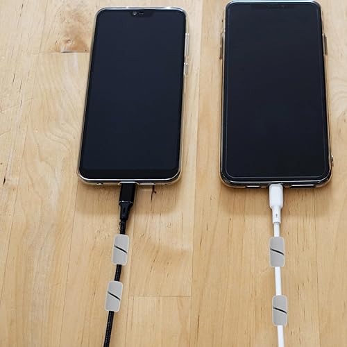 Miniatura 5 de Hemobllo 20 piezas de clip de retención de cables de silicona para administración de cables de computadora, soporte para automóvil, cables de PC,