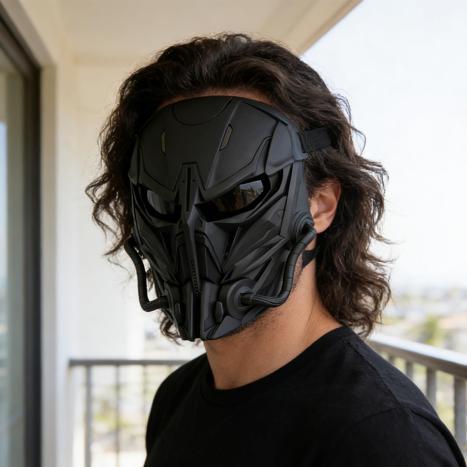 Maschera Protettiva Per Accessorio Per Cinema Versatile Design Punti Di Pressione Buona Ventilazione e Fascia Elastica Per Pratico e Sicuro