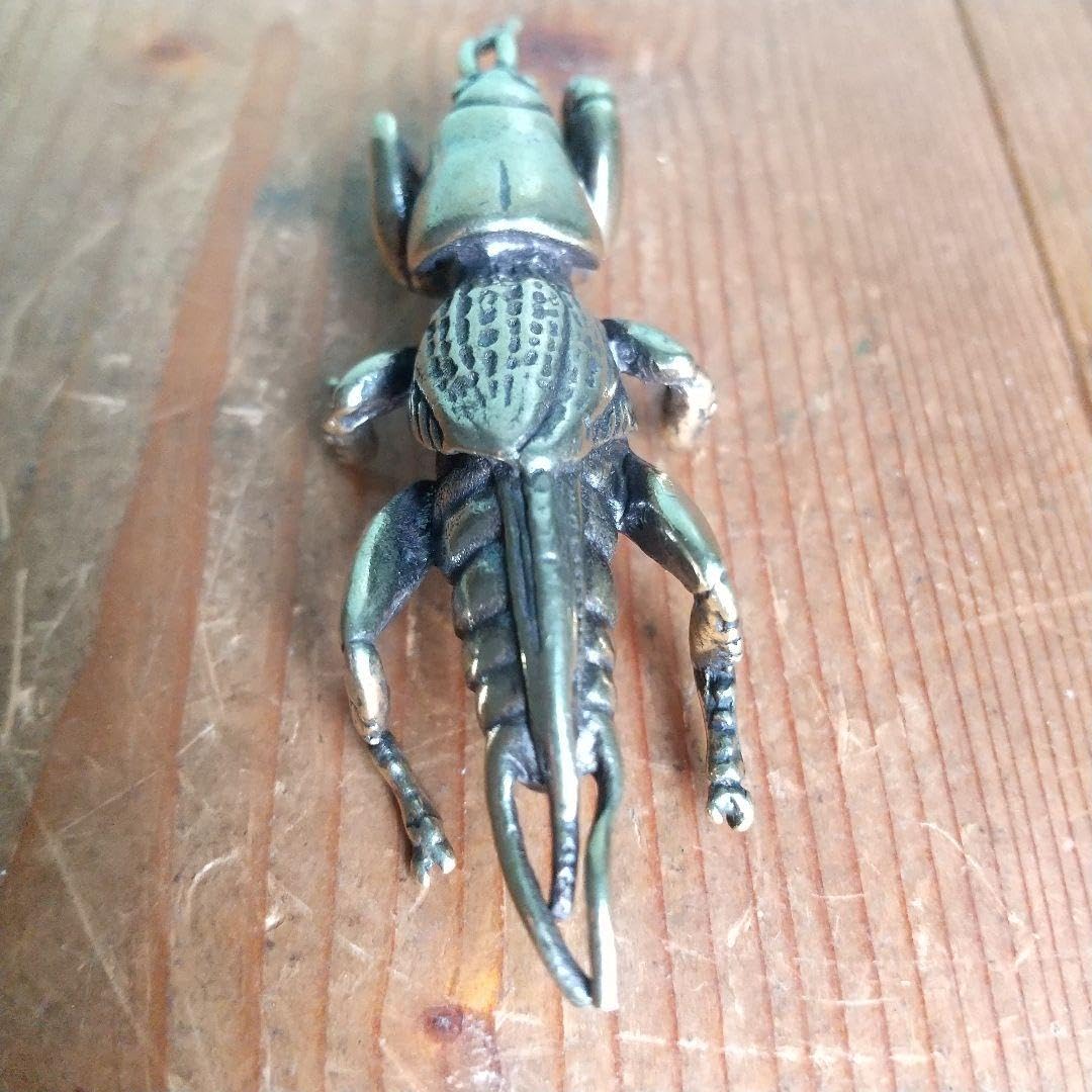 Amazon.co.jp: 新 金属製 オケラの置物 フィギュア 金属工芸 螻蛄