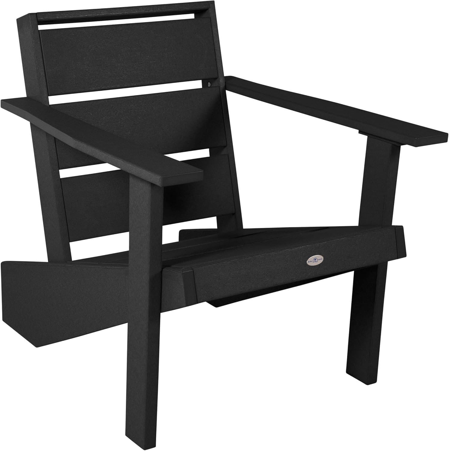 Haven Modern Adirondack Chair, Black Sand