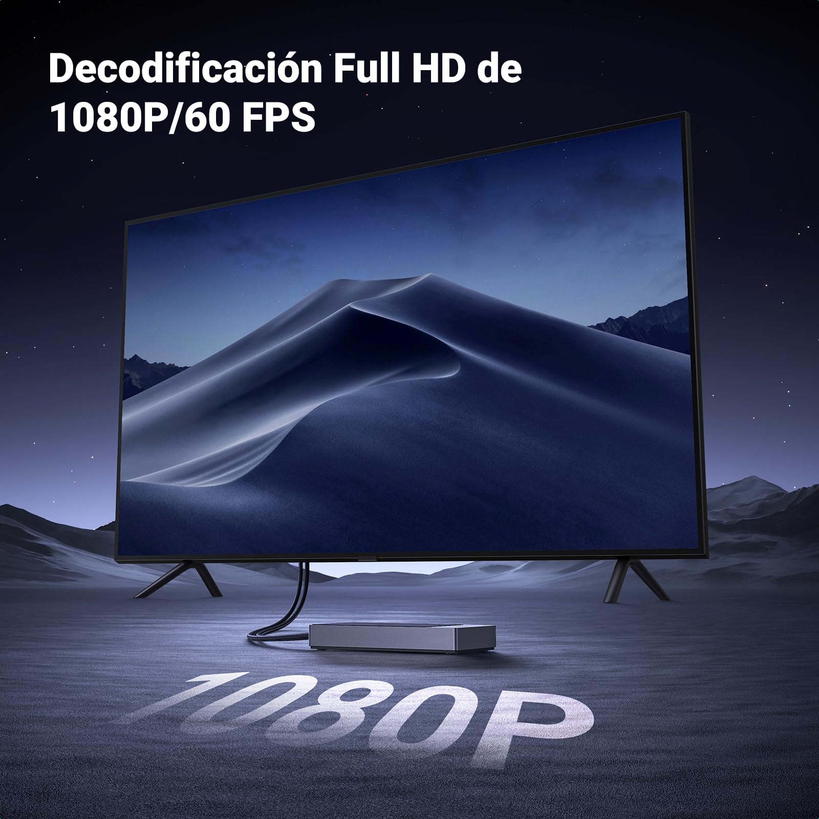 UGREEN Transmisor y Receptor HDMI Inalámbrico USB C TX HDMI RX 1080P 60Hz 50M Plug Play 5G WiFi Transmisión Transmisor PD 60W Compatible con iPhone 17 Pro MAX Air 16 Macbook Air Pro iPad Monitor