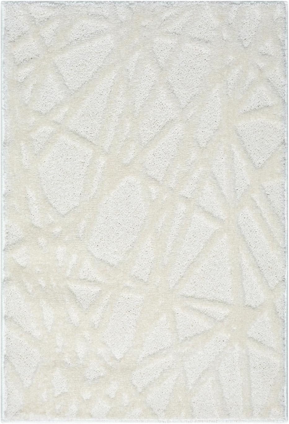 LUXE WEAVERS Modern Abstract Lines Cream 2x3 Area Rug, Geometric Living Room Carpet
