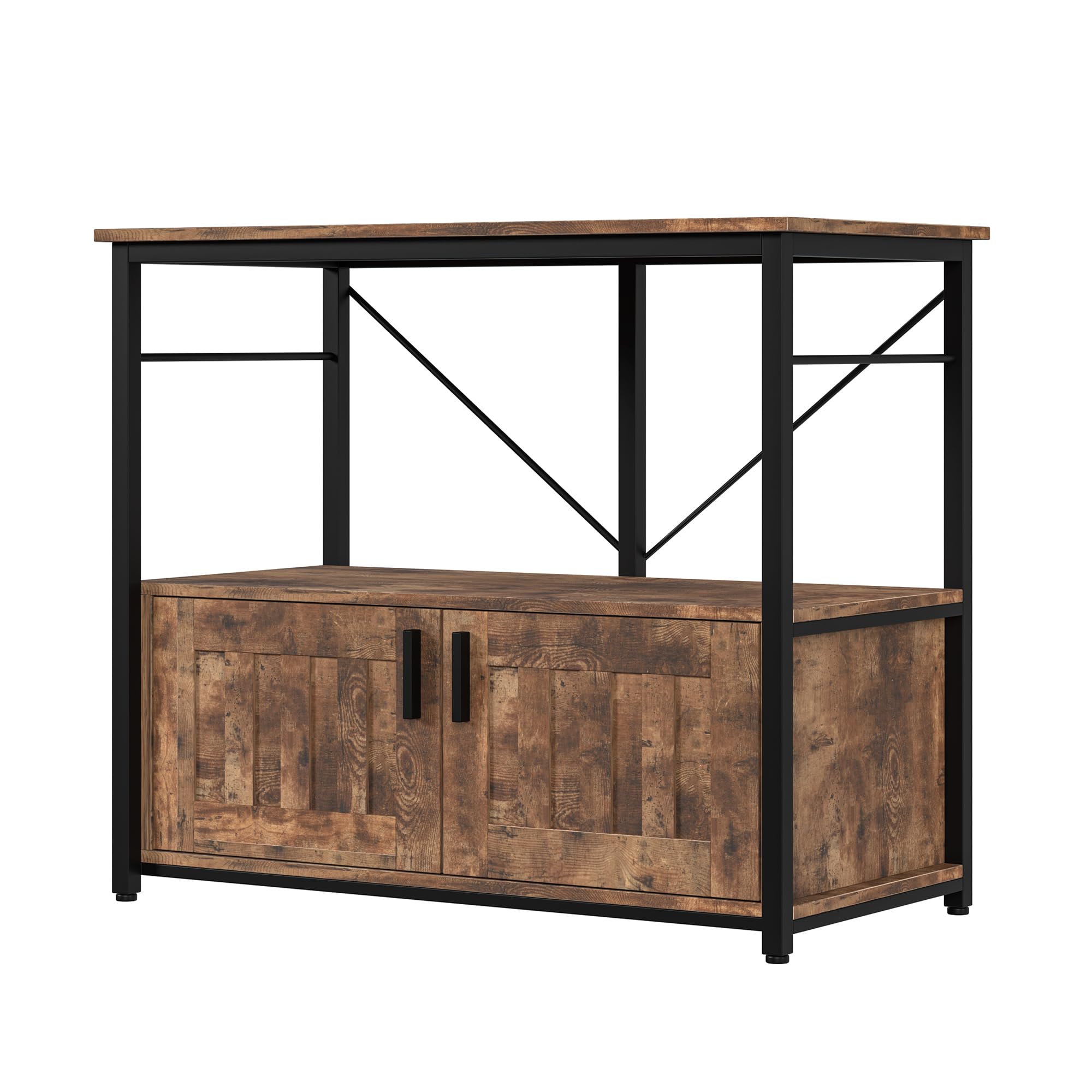 Support Pour Aquarium Meuble En Bois Et Métal Résistant Avec Rangement Pour Décoration Intérieure