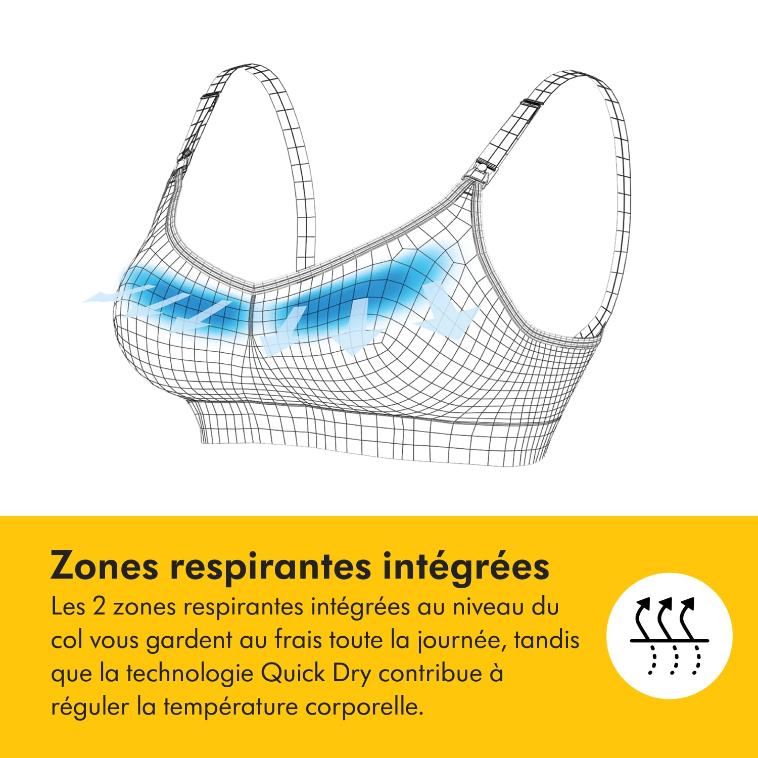 Medela Keep Cool - Reggiseno da allattamento per allattamento al seno, 3 pezzi, comodo e traspirante