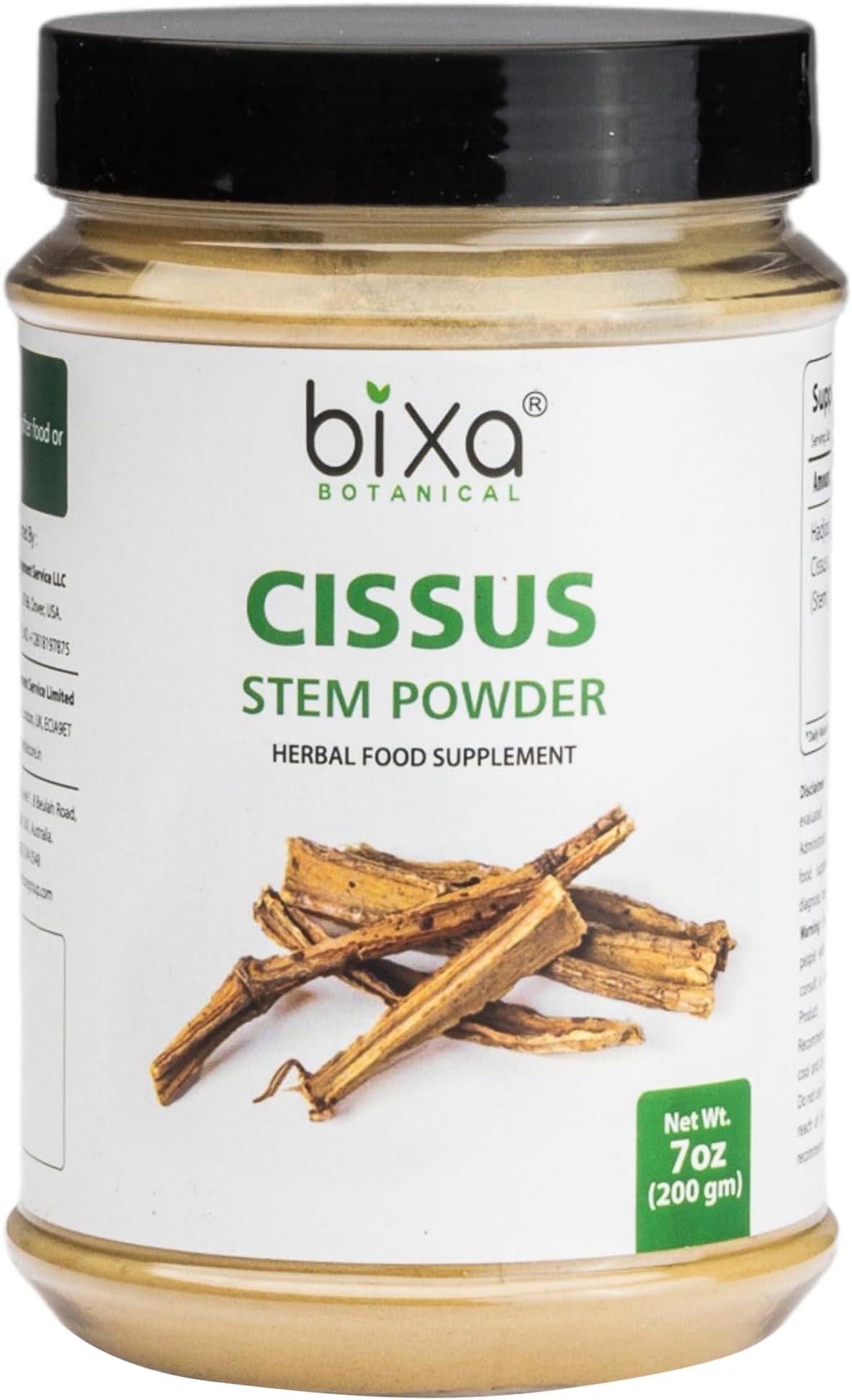 Cissus Powder (Cissus Quadrangularis/Hadjod) | 200g / 7 Oz | Supports Bone & Cartilage Health by Bixa Botanical