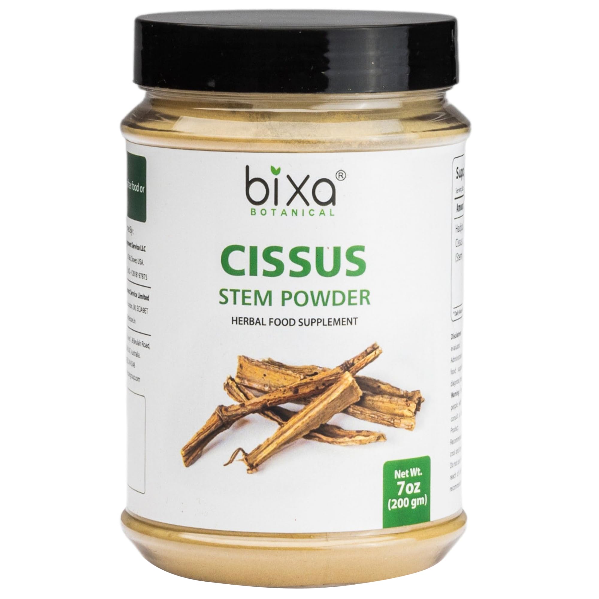 Cissus Powder (Cissus Quadrangularis/Hadjod) | 200g / 7 Oz | Supports Bone & Cartilage Health by Bixa Botanical