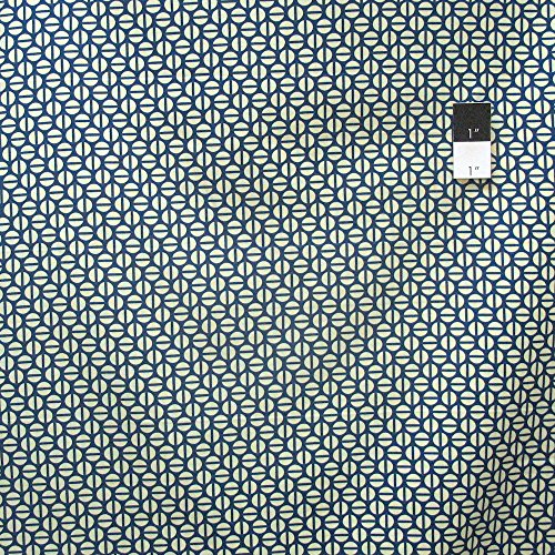 Westminster Heather Bailey True Colors PWTC036 Divvy Dot Navy Cotton Fabric by The Yard