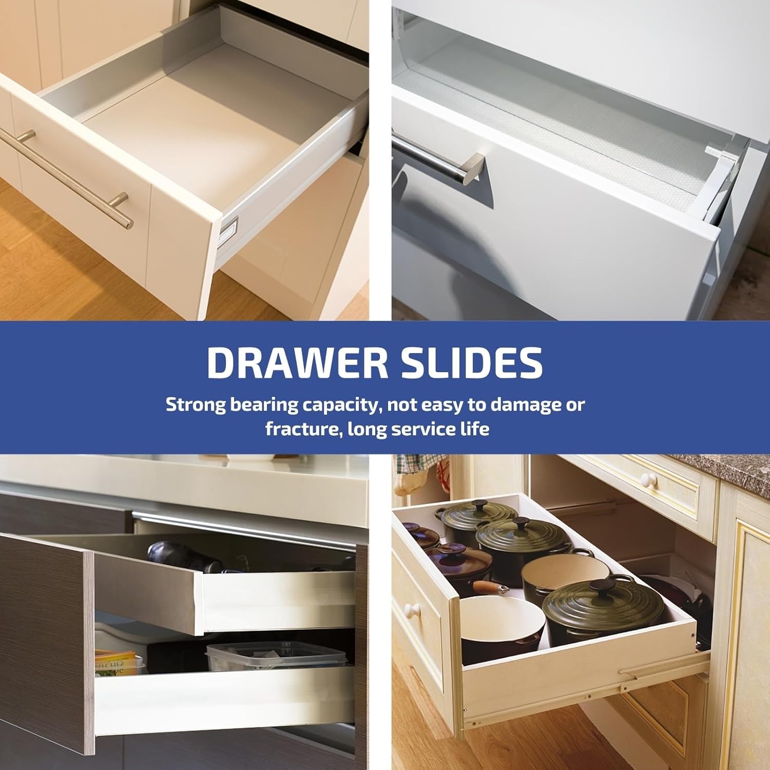Heavy Duty Drawer Slides 2pcs Kitchen Sliding Drawers Cupboard Sliders Glides Duty Mini Furniture Miniature Rail Extended Slide for(10X1.6CM)