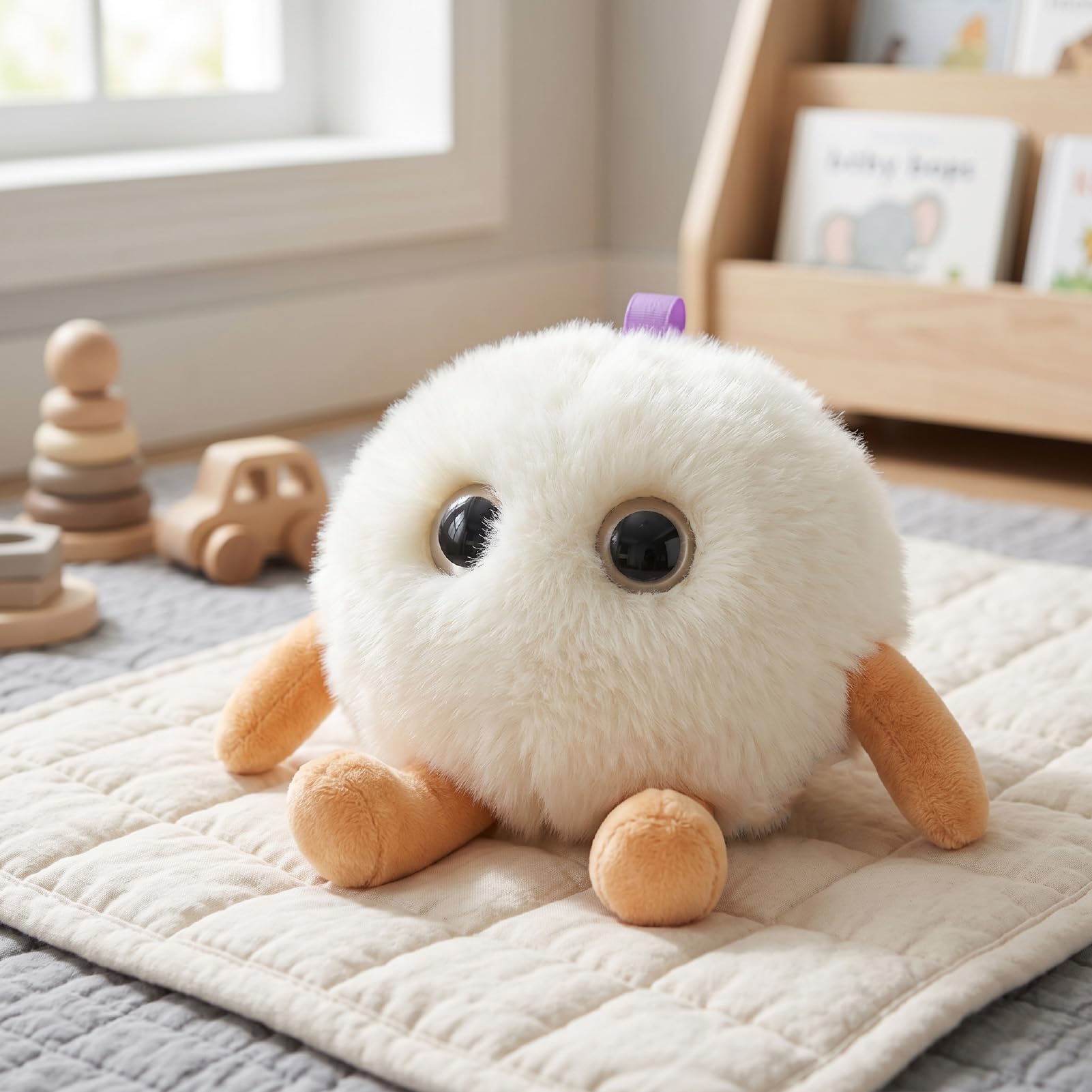 Ejoyous Giocattolo AI per Bambini Fibra di Poliestere Peluche Assistente Didattico Interattivo 1000mAh Controllo App Risposta Al Tocco Storie Multilingue Compagno della Buonanotte per Ragazzi e