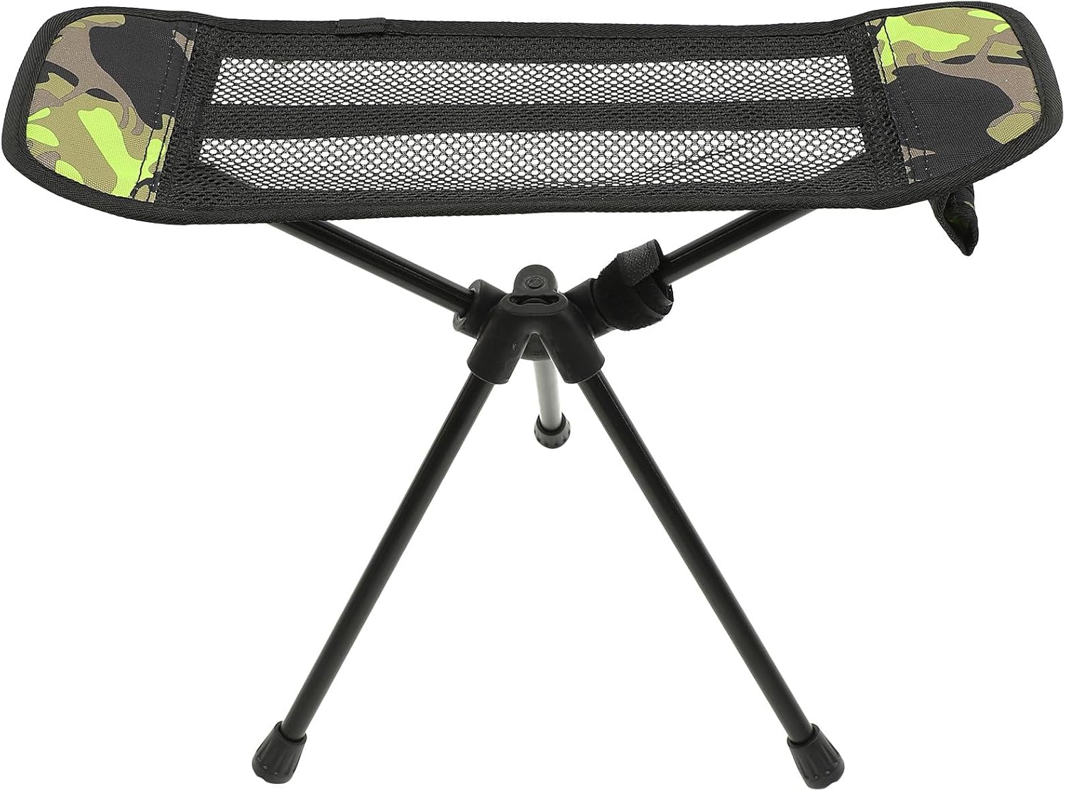 Portable Folding Camping Stool with Camo Footrest, Lightweight Outdoor Picnic and Fishing Chair, Compact Foldable Seat for Hiking and Leisure