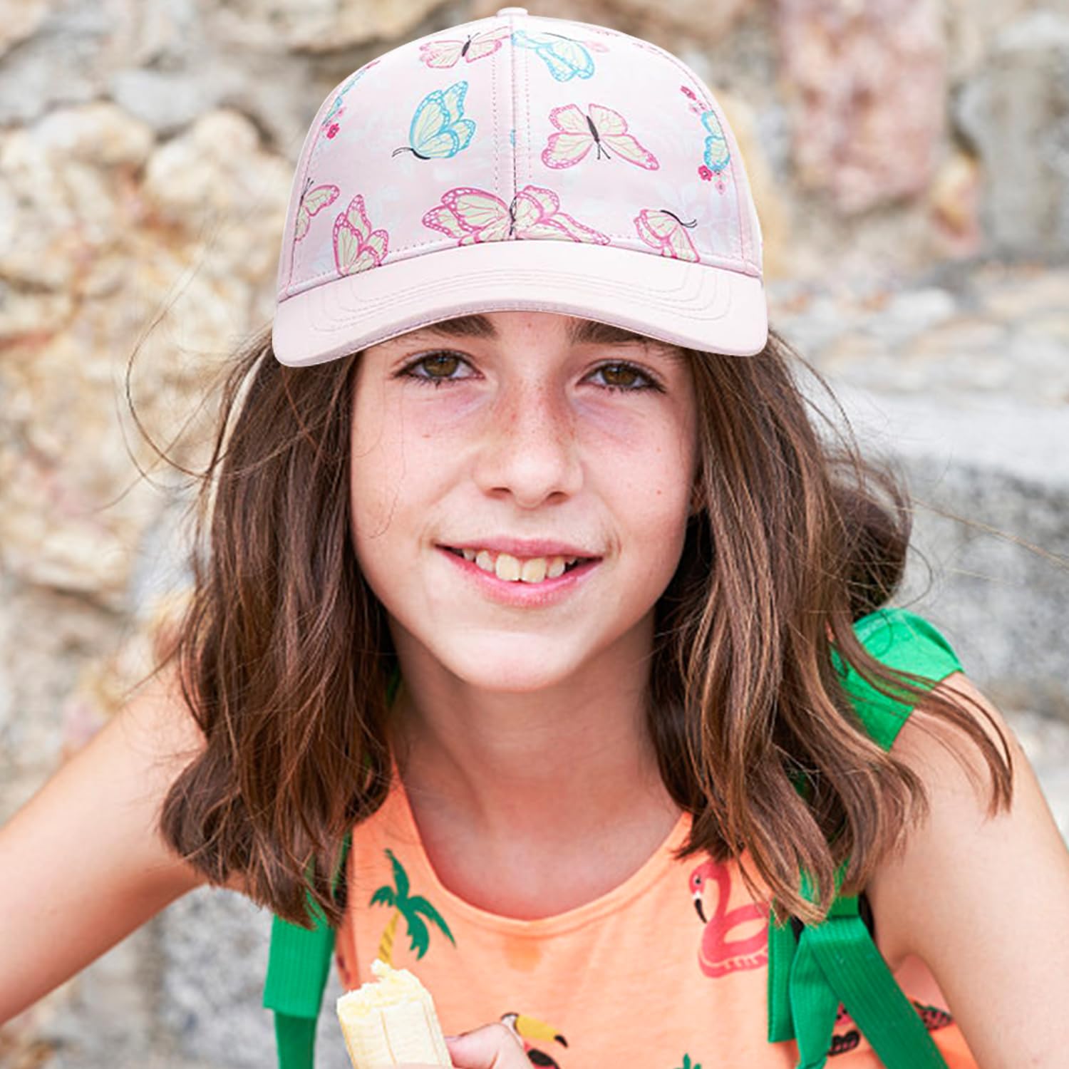 1 Pieza De Gorra De Béisbol Para Niños Y 1 Pieza De Anteojos, Sombrero Para El Sol Ajustable, Diseño De Agujero De Cola De Caballo, Sombrero Para Deportes Al Aire Libre.