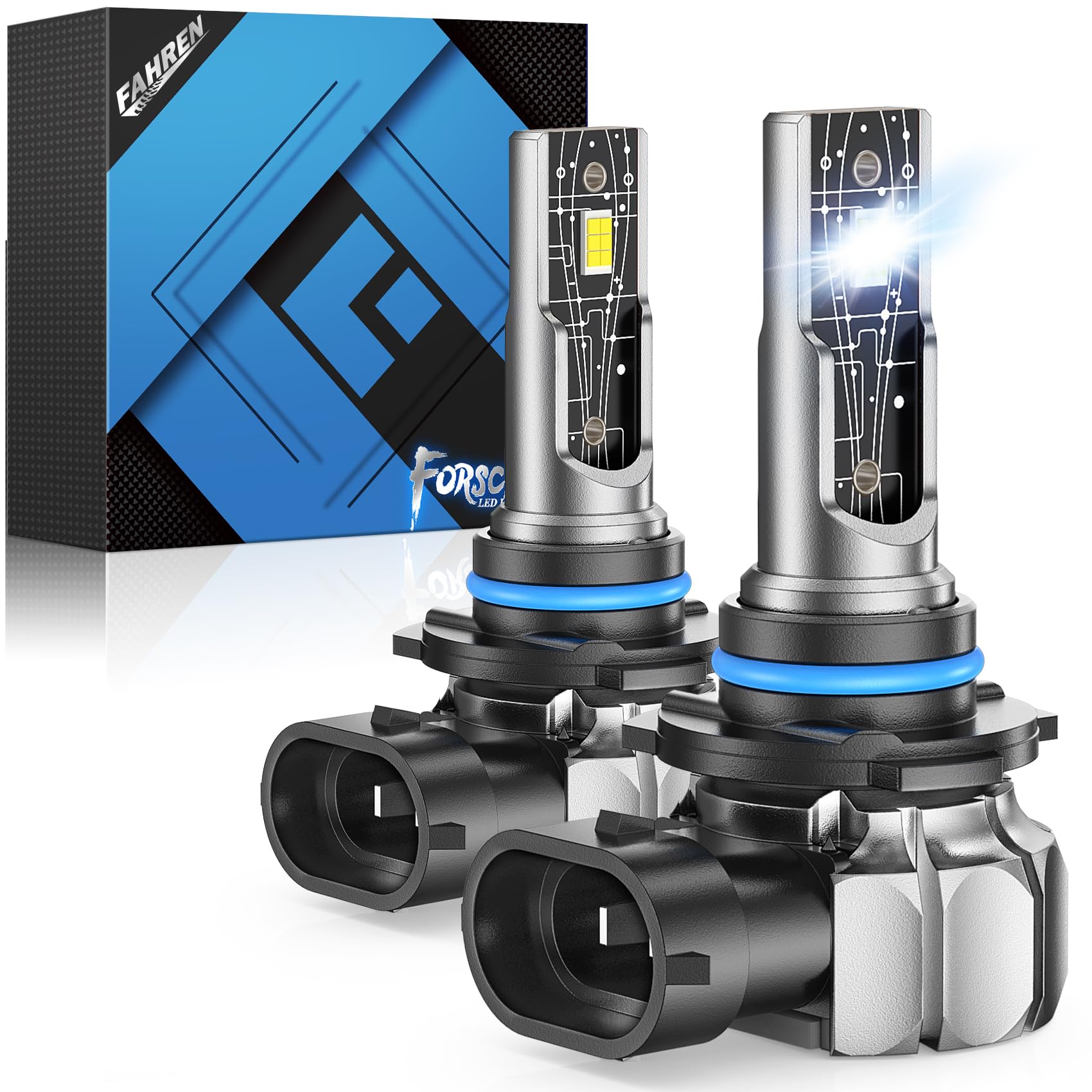 H10/9145/9140 LED Fog Light Bulbs, 6500K Xenon White, Precision 1:1 Mini Design, Simple Plug Play Installation, 99% Vehicles Supported, Pack of 2