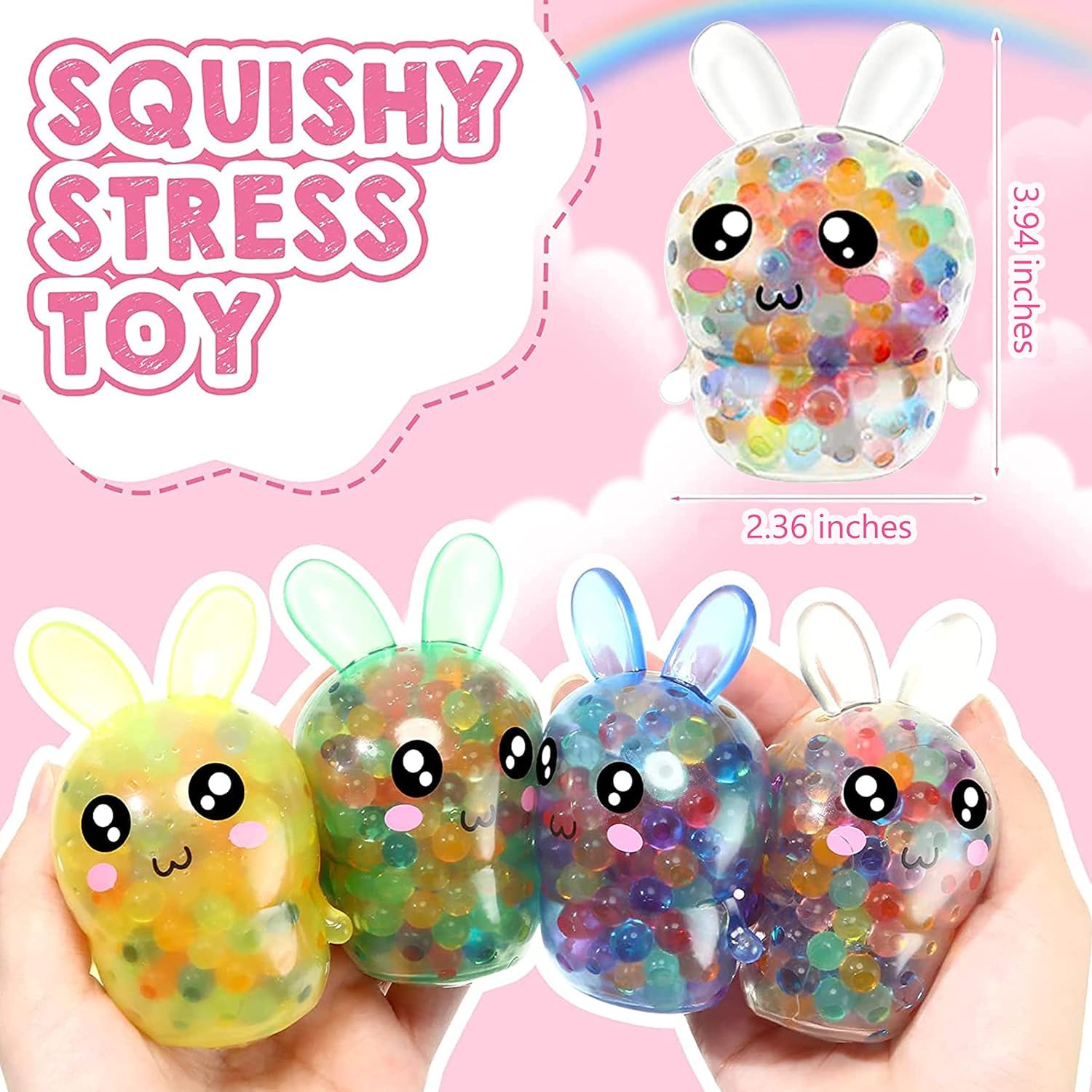 Squishy Donut Spielzeug 8cm - Weicher Stressball Aus TPR Für Kinder & Erwachsene