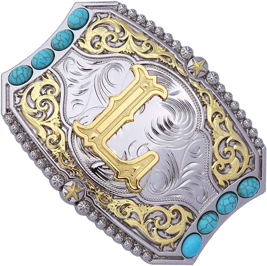 Btilasif Turquoise Belt Buckles for Women Cowgirl Western Belt Buckle image 2