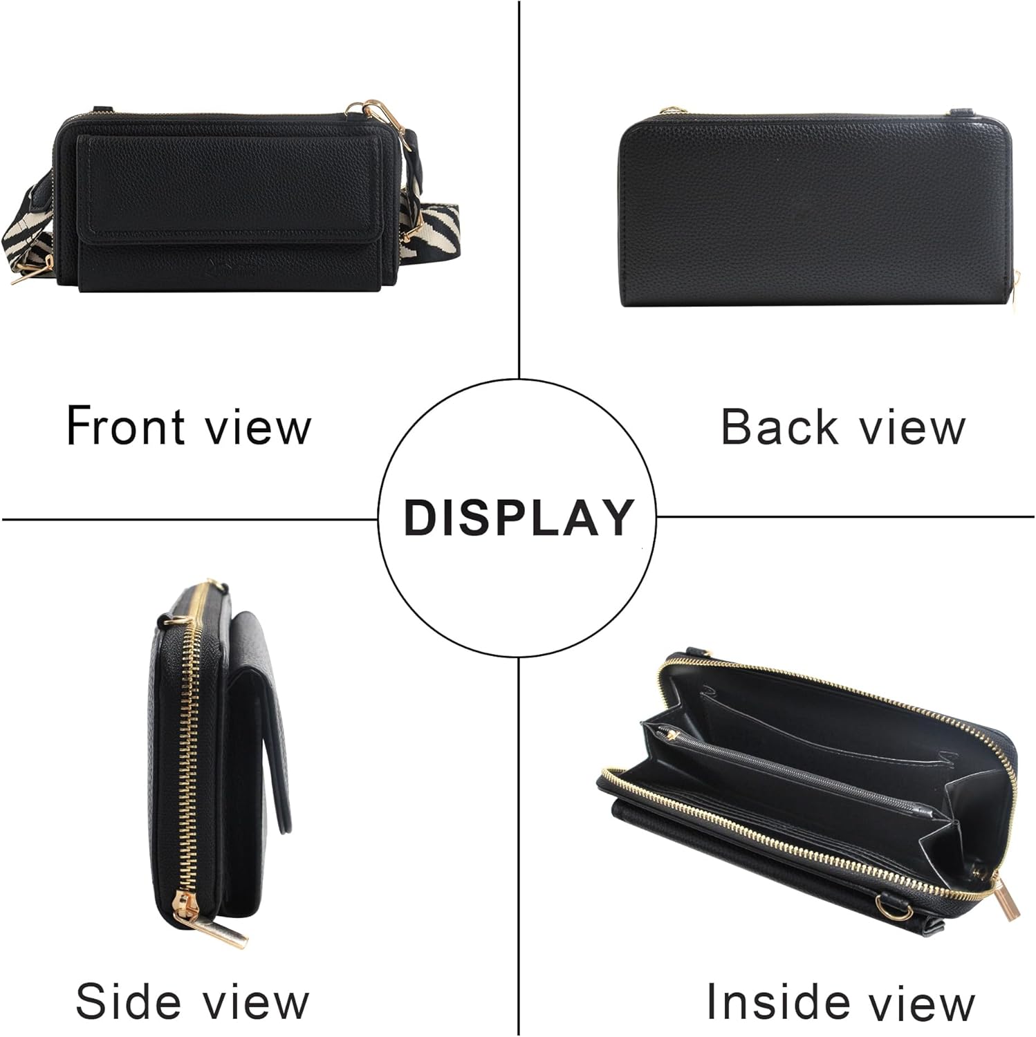 Crossbody Bags for Women, Leather Purse, Shoulder Handbags with Adjustable Strap - Image 6