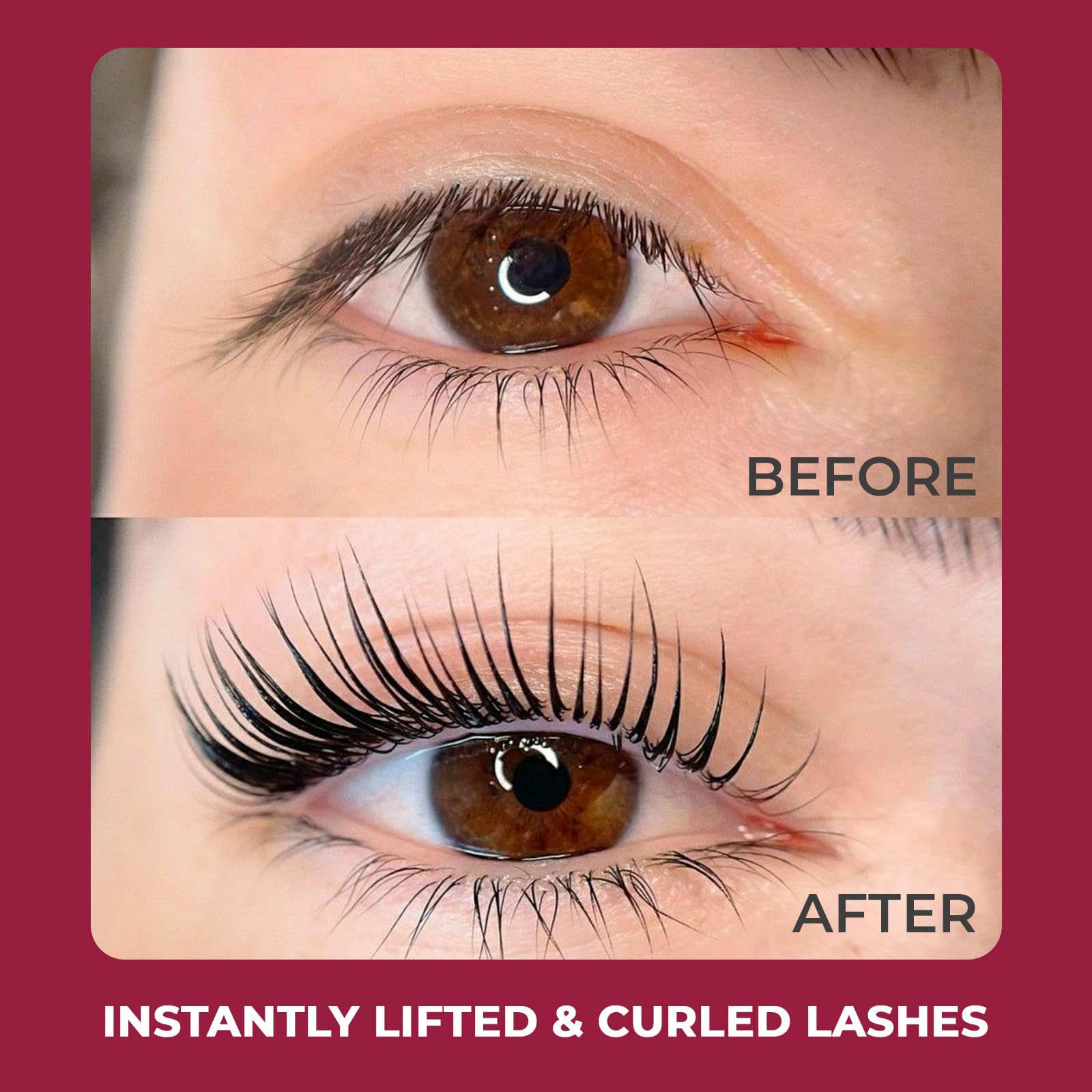 ICONSIGN Wimpernwellen-Set, professionelles Eyelash-Perming-Kit mit Kamelienextrakt, 90-Tage-Curl, schwefelfreie Formel, enthält Wimpernwellen-Kleber für empfindliche Augen, zur Verwendung zu Hause