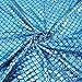 Mermaid Hologram Spandex Fabric Fish Scale 4 Way Stretch Laser Knit Cloth 58" Wide Sold by The Yard (Blue)